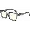 Okuliare na počítač GLASSA Blue Light Blocking Glasses PCG 014, +3,50 dio, šedé transparentné (8592857142351)