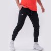 NEBBIA - Pánske fitness tepláky Slim fit 321 (black) - XXL