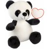 ANTONY plyšová panda s mäkkou srsťou a štítkom, biela