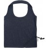 Skládací taška z recyklovanej bavlny (140 g/m2) , natural Farba: dark blue