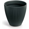 Kvetináč plast sivý Prosperplast 40 cm x 40 cm x 40 cm