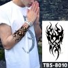 REBELULU Vodeodolná dočasné tetovanie tetovačka samolepka Tribal Plameň Fire Flash tetovanie Krása Body Art Paže Dočasné Tatoo ženy