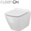 Cersanit CITY SQUARE WC závesné CleanOnasedátko SC duropl, Biela S701-405 S701-405