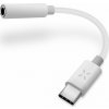 FIXED Redukcia pre pripojenie slúchadiel z USB-C na 3,5 mm jack s DAC chipom biela FIXl-CJD-WH