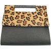 Kožená kabelka 230 leopard Made in Italy