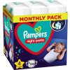 PAMPERS Night Pants Nohavičky plienkové jednorazové 4 (9-15 kg) 100 ks - MESAČNÁ ZÁSOBA
