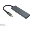 AKASA Hub USB-C 4x USB 3.0 port, Aluminium