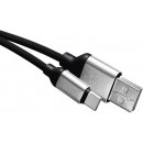 Emos SM7025BL USB-C, 1m, černý