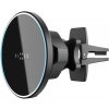 Držiak s bezdrôtovým nabíjaním FIXED MagRound s podporou uchytenia MagSafe, 15W, čierna