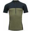Devold Lauparen Merino 190 Zip Tee Men zelená S