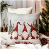 Vianočná gobelínová obliečka na vankúš Merry Christmas Chenille IT044 Viacfarebná 42x42 cm