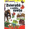 Zvieratá z celého sveta - 207 nálepiek - autor neuvedený