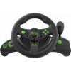 Esperanza EGW102 Nitro volant s pedále čierno-zelená / vibračné technológie / 270 ° otáčania / PC amp; PS3 (GAMESPKON0002)