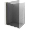 Mexen Kioto L, sprchová zástena Walk-In 100 x 200 cm, 8mm šedé sklo, zlatý lesklý profil,800-100-103-50-40