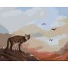 Diamondi Diamantové maľovanie - PUMA, VTÁKY A ZÁPAD SLNKA (D. RUSTY RUST) Rámovanie: bez rámu a bez vypnutia plátna, Rozmer: 40x50 cm
