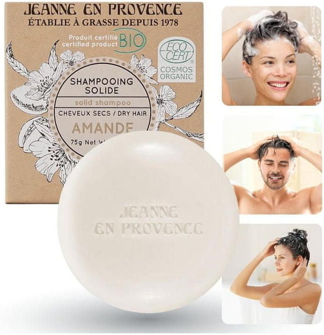 Jeanne en Provence BIO Apple organický tuhý šampón 75 g
