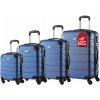 InternetovaZahrada - Set 4 ks cestovných kufrov - modrý