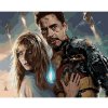 Diamondi Diamantové maľovanie - IRON MAN A PEPPER Rámovanie: bez rámu a bez vypnutia plátna, Rozmer: 40x50 cm