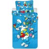Javoli detská posteľná bielizeň / obliečky 100 x 140 / 40 x 45 cm bavlna - Šmolkovia