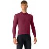 Castelli Espresso Thermal LS, Deep bordeaux Veľkosť: 3XL Pánsky cyklistický dres do prechodných a mierne chladných podmienok