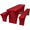 TENTino Elastický poťah na pivný set 200x50 - 200x70 cm Farba obrusu: VÍNOVÁ / CLARET