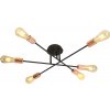 PREZENT 75564 DARIA 6xE27/40W, BLACK/COPPER, CEILING