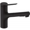 Hansgrohe Zesis M33, drezová batéria 150, s výsuvnou spŕškou, sBox lite, čierna matná, HAN-74803670