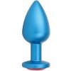 Análny kolík Blue S Jeweled Aluminium Anal Plug