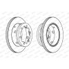 Brzdový kotúč FERODO (Federal-Mogul) FCR191A