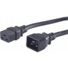 PremiumCord Kabel síťový prodlužovací 230V 16A 1,5m, konektory IEC 320 C19 - IEC 320 C20