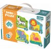 TREFL Baby puzzle Zvieratá na safari 4v1 (3,4,5,6 dielikov)