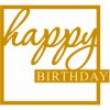 Zápich - Happy Birthday vo štvorci (bez paličky)