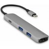 Replikátor portov Epico Hub 4K HDMI s rozhraním USB-C pre notebooky a tablety - vesmírne šedý (9915111900012)