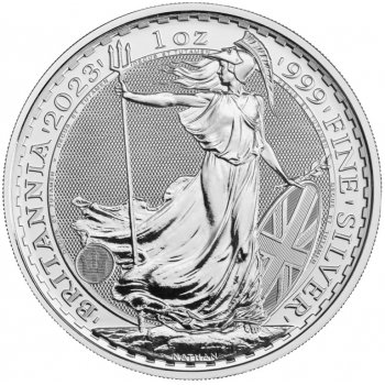 Royal Mint Strieborná minca Britannia Charles III Korunovácia 2023 1 Oz