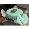 Biante Dekoračný okrúhly obrus Rongo RG-019 Mintový Ø 130 cm