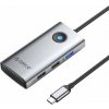 Orico USB HUB 5v1 HUB dokovací stanice USB-C, HDMI, 2xUSB (šedá)