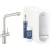 Drezová batéria s filtračnou funkciou GROHE Grohe Blue oceľová 31454DC1