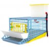 CIMUKA BYK MINI - Klietka pre prepelice 34 x 62 x 46 cm - 1podlažná klietka s oddielom pre 6 až 10prepelíc
