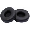 Náhradné Náušníky pre Beats Solo 2, 3, Pamäťová pena + Koža, Čierne, 1 pár