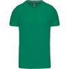 Kariban Tričko K357 s výstřihem do V, krátký rukáv, pánské COT20K35752004-kelly green XL Zelená kelly