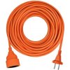 Solight 1z pohyblivý přívod - spojka, 10m, 2 x 1,5mm2, oranžová PS20