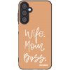 Picasee silikonový černý obal pro Samsung Galaxy A25 A256B 5G - Boss Mama