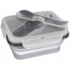 Zopa Desiatový box s príborom malý Dove Grey 8595114461288