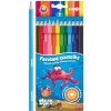 Pastelky JUNIOR Ocean World šesťhranné - sada 12 ks