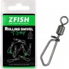 10ks - Obratlík Zfish Rolling Swivel with T-Snap Veľkosť 16 / 10kg