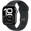 Apple Watch Series 10, 42mm, čierne hliníkové púzdro s čiernym športovým remienkom S/M MWWE3QC/A