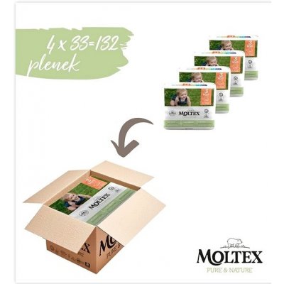 Moltex Pure & Nature Midi 3 4 x 33 ks