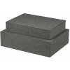 Antracitové úložné boxy v súprave 2 ks s vekom/dekoratívne z umelej kože 40x30x11 cm Sahla – Blomus