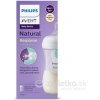 Avent Natural Response priehľadná fľaša s cumlíkom s ventilom AirFree 260 ml