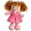 Teddies bábika Verunka hadrová plyš 20 cm česky mluvící na kartě
